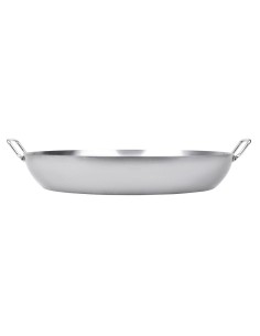 Poêle à paëlla en acier carbone Vogue 508 mm - 12,8 L 2