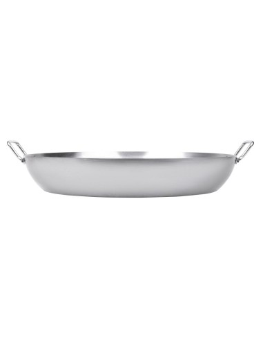 Poêle à paëlla en acier carbone Vogue 508 mm - 12,8 L