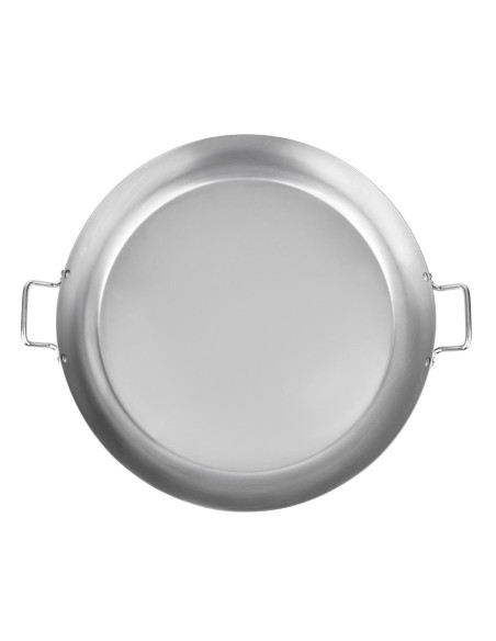 Poêle à paëlla en acier carbone Vogue 508 mm - 12,8 L