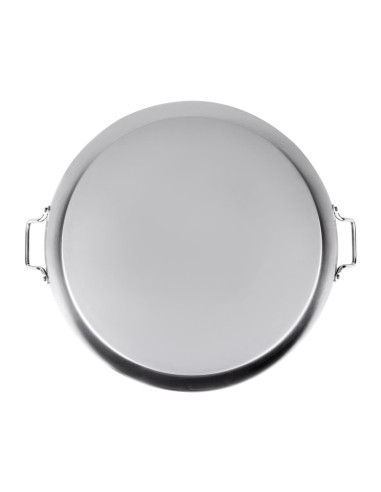 Poêle à paëlla en acier carbone Vogue 508 mm - 12,8 L