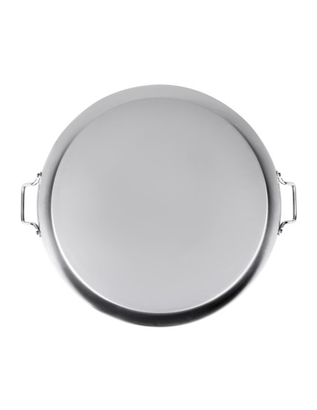 Poêle à paëlla en acier carbone Vogue 508 mm - 12,8 L