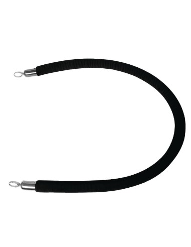 Cordon d'accueil noir Bolero 2,5m - Sécurité CHR