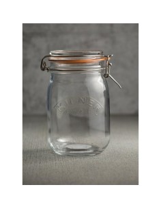 Bocal à conserve Kilner 1L - Clip métallique et joint hermétique 2