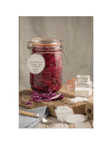 Bocal à conserve Kilner 1L - Clip métallique et joint hermétique