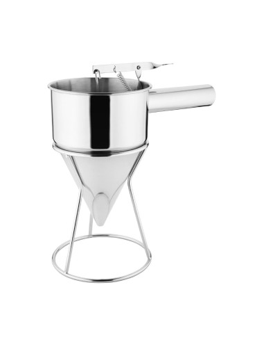 Entonnoir à piston inox 1,3 L Vogue - précision