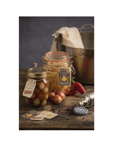 Bocal à conserve Kilner 1L - Clip métallique et joint hermétique