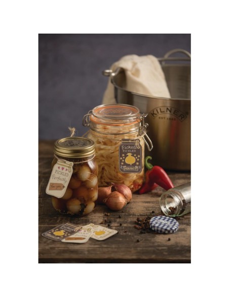Bocal à conserve Kilner 1L - Clip métallique et joint hermétique