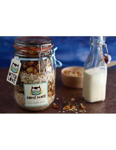 Bocal à conserve Kilner 1L - Clip métallique et joint hermétique