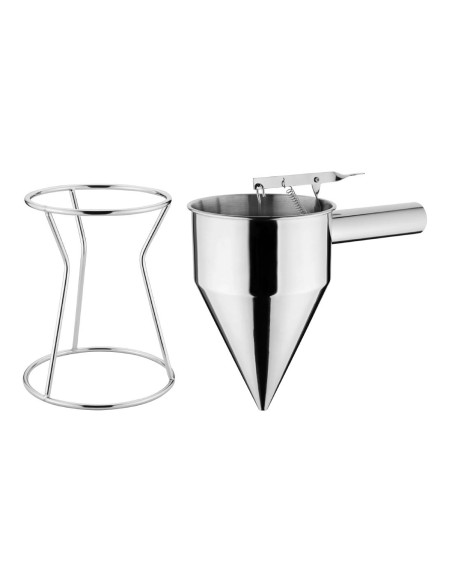 Entonnoir à piston inox 1,3 L Vogue - précision