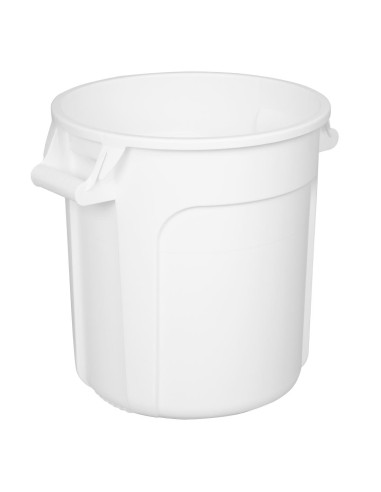 Conteneur rond blanc Vogue 38L - Polypropylène