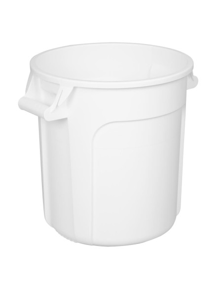 Conteneur rond blanc Vogue 38L - Polypropylène