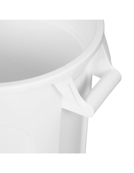 Conteneur rond blanc Vogue 38L - Polypropylène