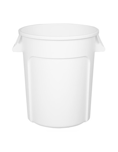 Conteneur rond Vogue 76L blanc - Polypropylène sans BPA