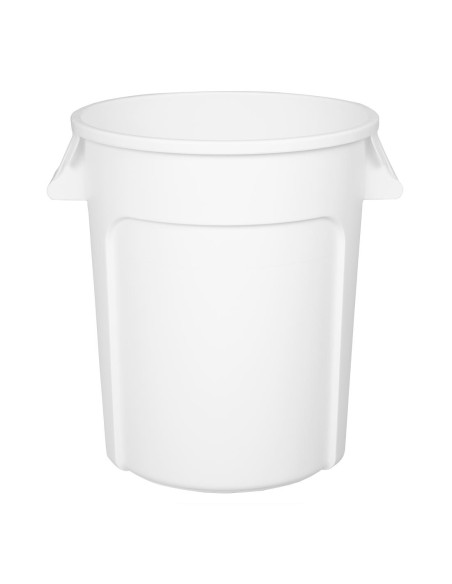 Conteneur rond Vogue 76L blanc - Polypropylène sans BPA