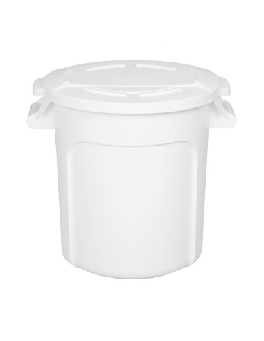 Conteneur rond blanc Vogue 38L - Polypropylène