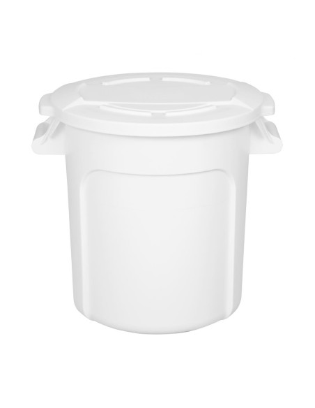 Conteneur rond blanc Vogue 38L - Polypropylène