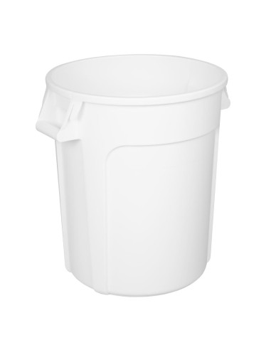 Conteneur rond Vogue 76L blanc - Polypropylène sans BPA