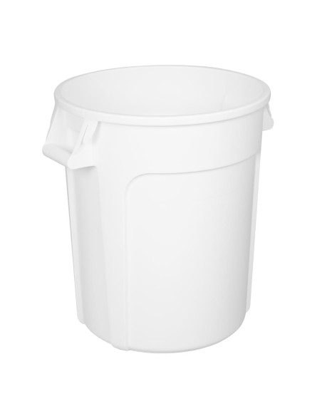 Conteneur rond Vogue 76L blanc - Polypropylène sans BPA