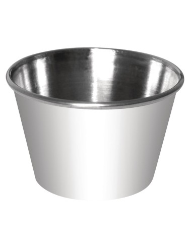 Pots à sauce inox Olympia 115 ml - lot de 12