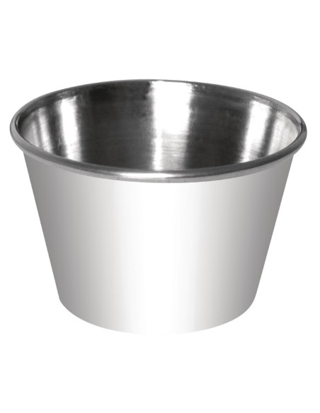 Pots à sauce inox Olympia 115 ml - lot de 12