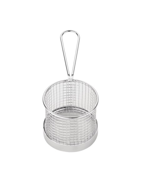 Panier de présentation Olympia 95mm avec manche - inox