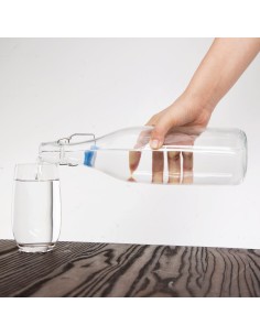 Bouteille d'eau en verre Olympia 1L - Lot de 6 2