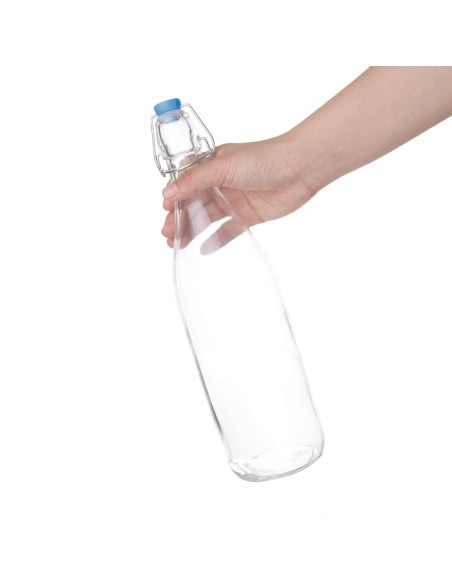 Bouteille d'eau en verre Olympia 1L - Lot de 6