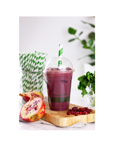 Couvercles dôme PLA compostables Vegware 340ml/454ml - Lot 1000