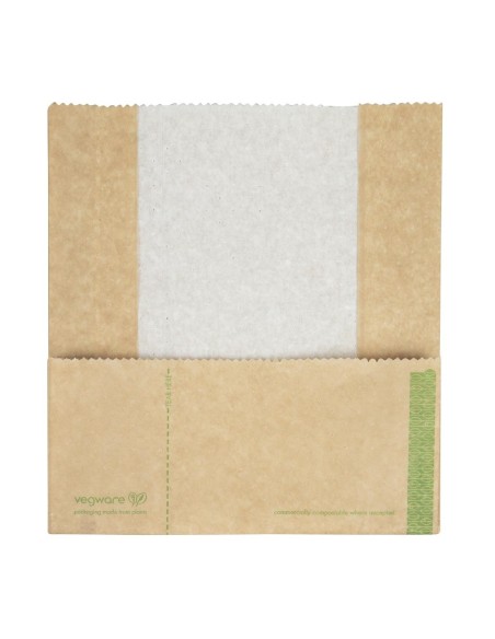 Sachets panini kraft compostables Vegware - lot de 500