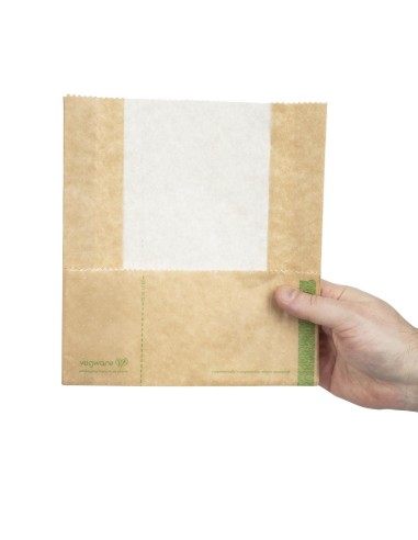 Sachets panini kraft compostables Vegware - lot de 500