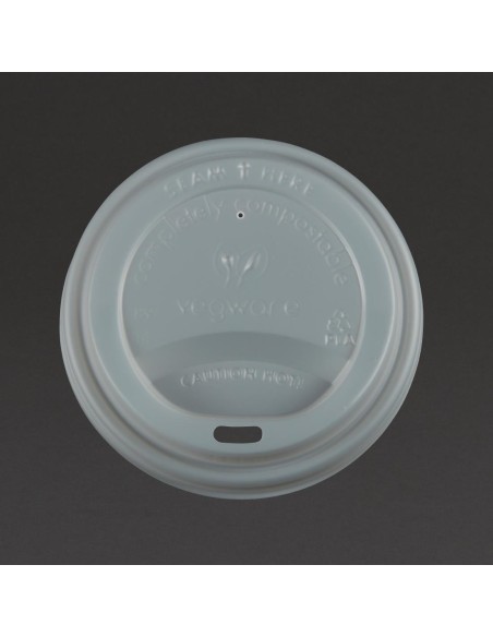 Couvercles compostables CPLA Vegware 34/45,5 cl - Lot 1000
