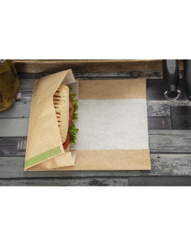 Sachets panini kraft compostables Vegware - lot de 500
