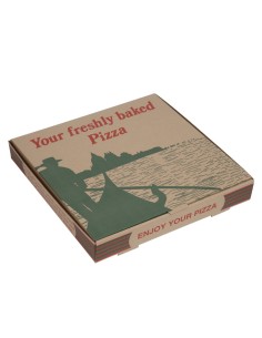 Boîtes à pizza compostables 311mm - Lot de 100 Amipak
