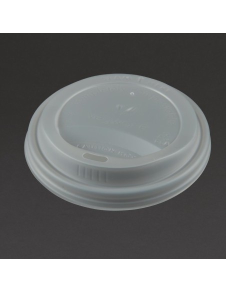 Couvercles compostables CPLA Vegware 34/45,5 cl - Lot 1000