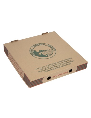 Boîtes à pizza compostables 311mm - Lot de 100 Amipak