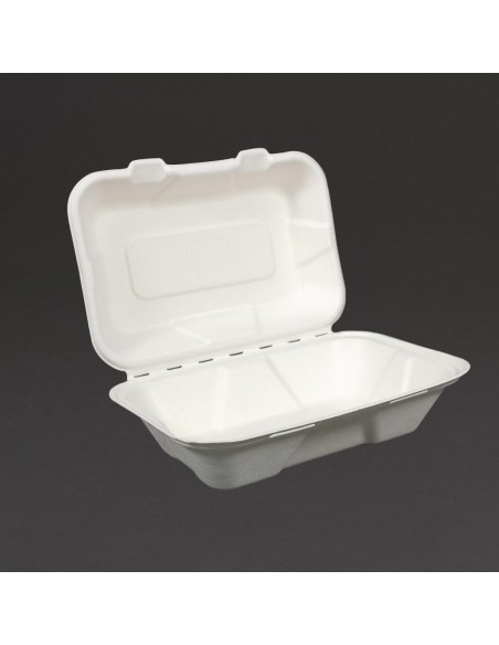 Boîtes repas compostables Vegware 228mm - Lot de 200