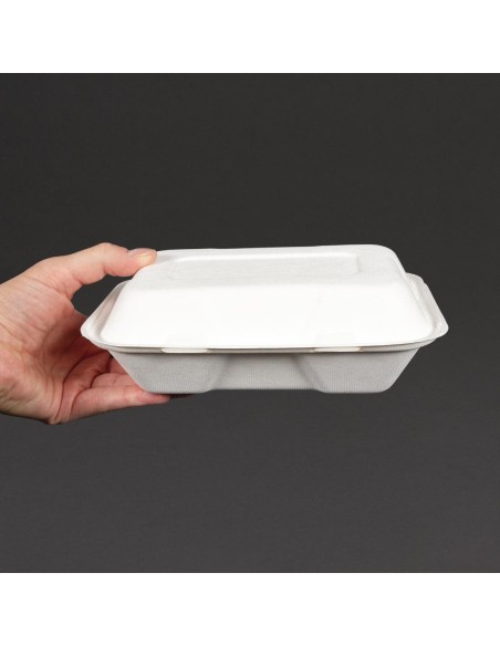 Boîtes repas compostables Vegware 228mm - Lot de 200