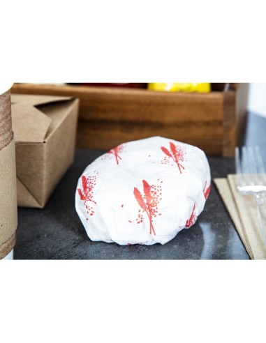 Emballages burgers rouges Britin - Lot de 1000