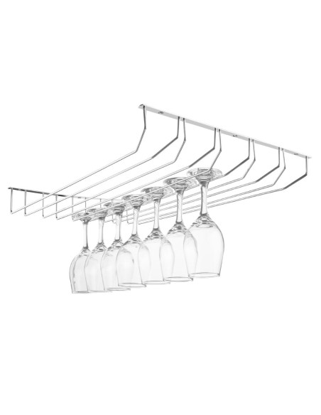 Support pour verres à pied 5 glissières Olympia - Porte-verres CHR