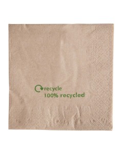 Serviettes double épaisseur recyclé - Lot 2000 Swantex