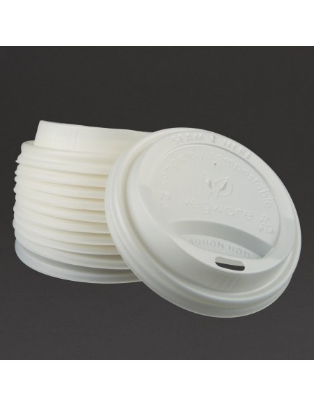 Couvercles CPLA Vegware 225ml - lot de 1000