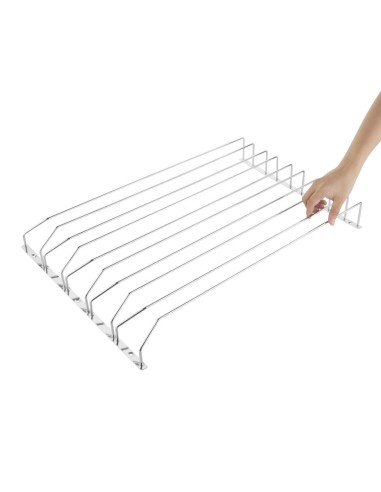 Support pour verres à pied 5 glissières Olympia - Porte-verres CHR