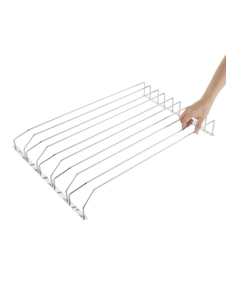 Support pour verres à pied 5 glissières Olympia - Porte-verres CHR
