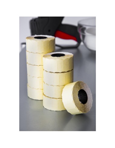 Etiquettes blanches 12x26 mm - lot 15 000 pour GH001