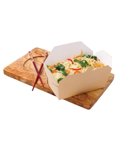 Cartons alimentaires rectangulaires kraft Colpac 985ml (lot de 250)