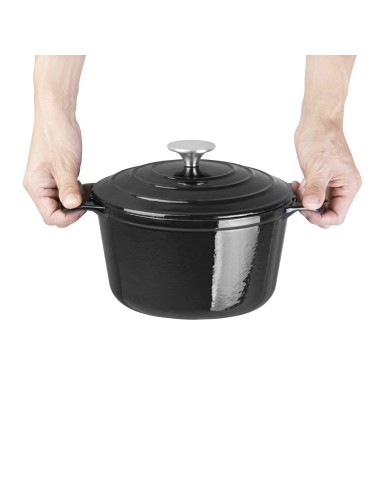Cocotte ronde noire Vogue 3.2L - Fonte antiadhésive
