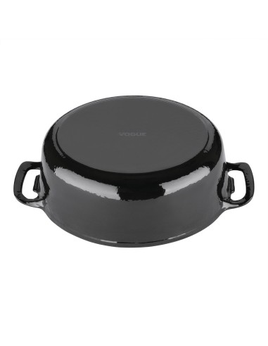 Cocotte ovale Vogue noire 5L en fonte - Haute performance