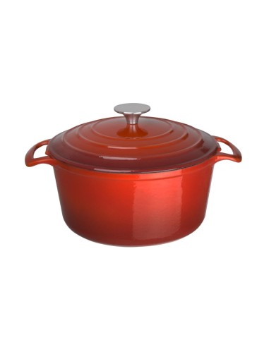 Grande cocotte ronde rouge Vogue 4L - Fonte