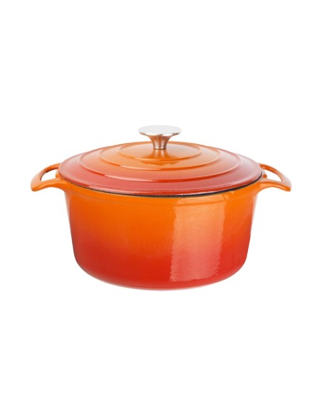 Cocotte ronde orange Vogue 3,2L - Fonte haute qualité