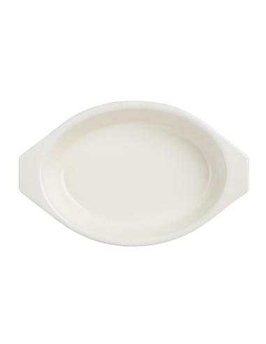 Plat à gratin ovale rouge Vogue 650 ml - Fonte professionnelle